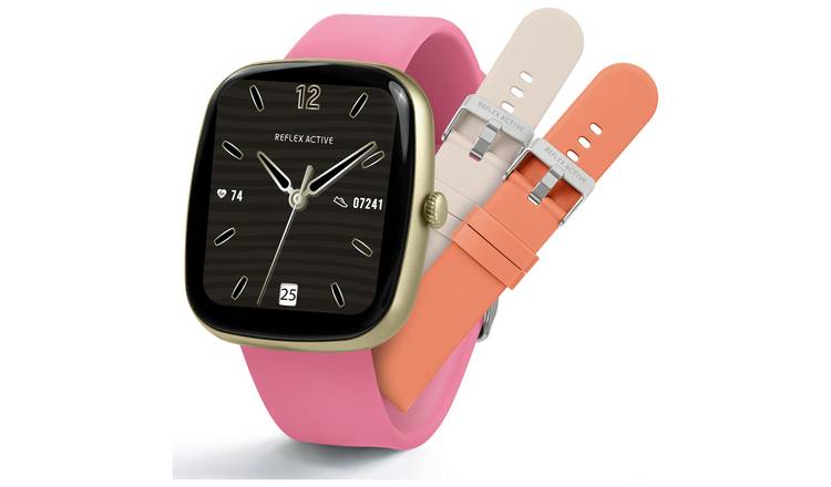 Reflex Active Series 50 Pink Smart Watch and Strap Set