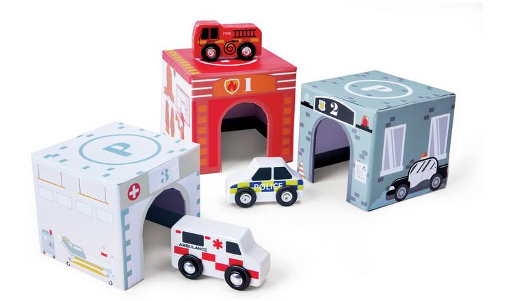 Chad Valley Box Set & Wooden Vehicles 