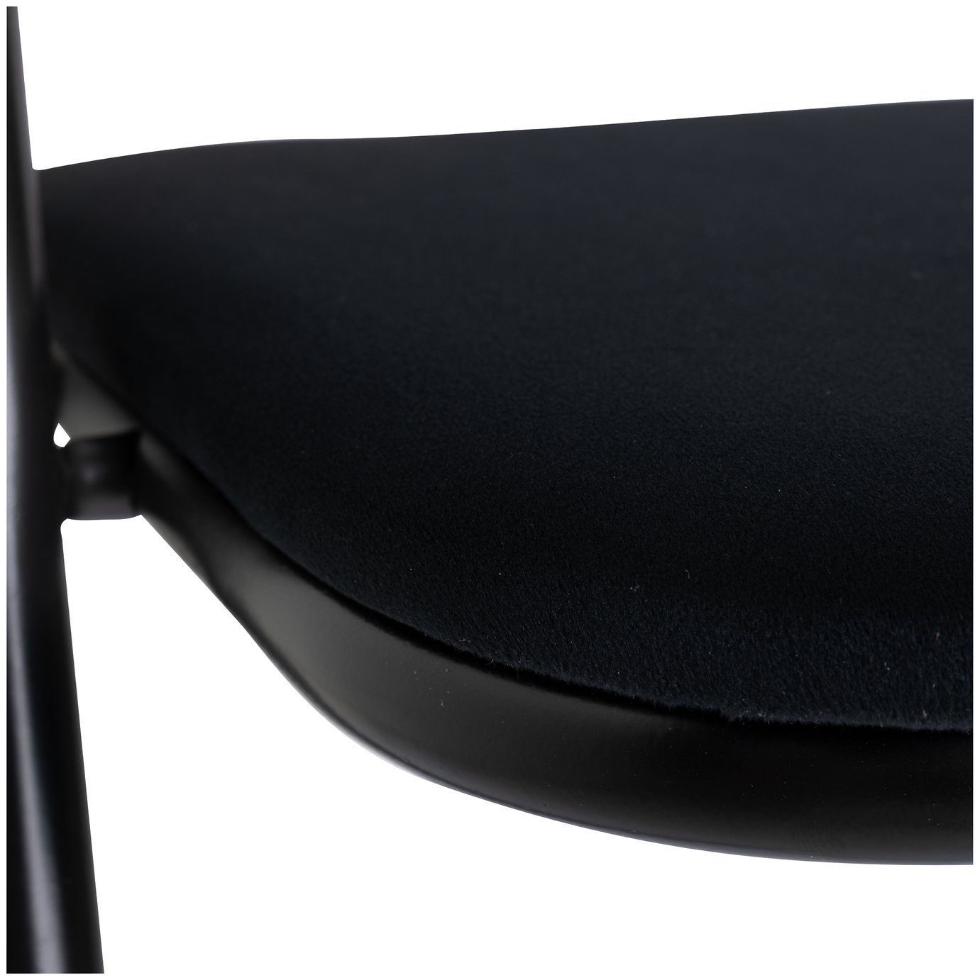Buy Argos Home Nyla Velvet Folding Dining Chair - Black | Dining