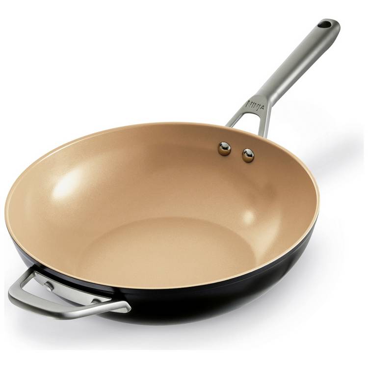 Ninja 28cm Extended Life Ceramic Aluminium Wok  0