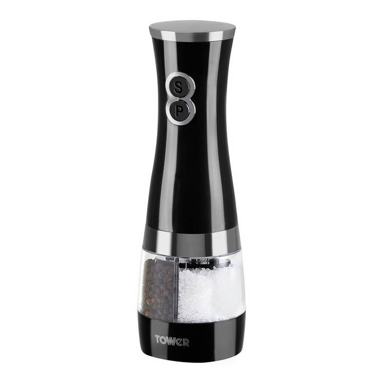 Tower Duo Salt and Pepper Mill - Black 0