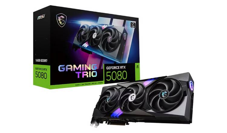 MSI Nvidia GeForce RTX 5080 16GB Gaming Trio Graphics Card