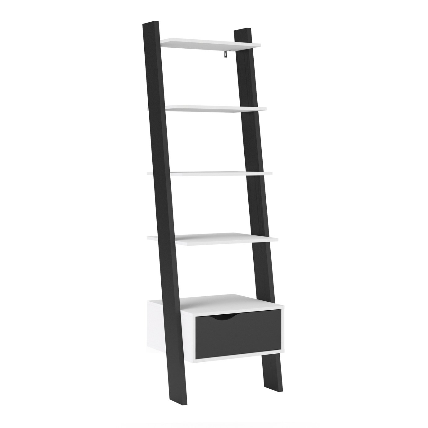 Viken 4 Shelf 1 Drawer Ladder Bookcase Review