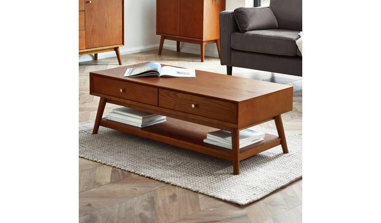 Julian Bowen Lowry 4 Drawer Coffee Table - Brown