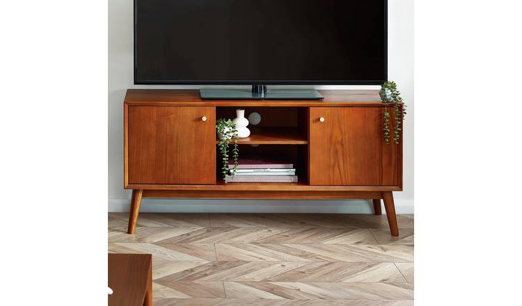 Julian Bowen Lowry 2 Door TV Unit -  Brown