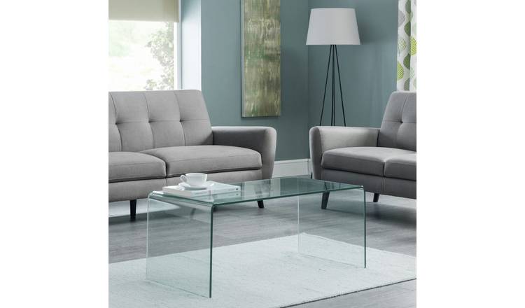 Julian Bowen Amalfi Coffee Table - Clear Glass