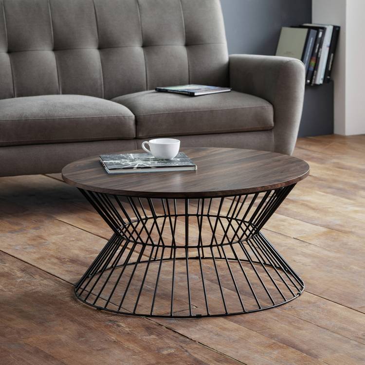 Julian Bowen Jersey Round Coffee Table -Walnut 0