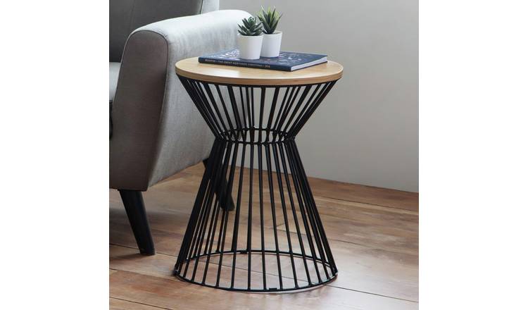 Julian Bowen Jersey Round Side Table - Oak