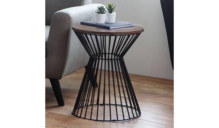 Julian Bowen Jersey Round Side Table - Walnut