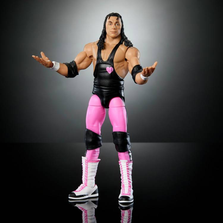 WWE Elite Premium Live Event Bret Hart Action Figure Set 0