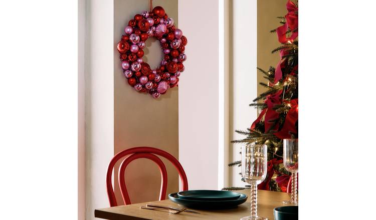 Habitat Multicolour Bauble Christmas Wreath 
