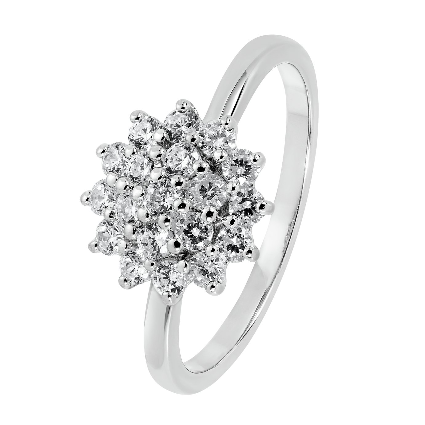 Revere Sterling Silver Cubic Zirconia Cluster Ring Review