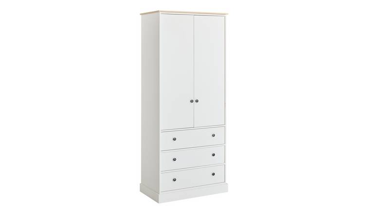Argos Home Kensington 2 Door 3 Drawer Wardrobe - Ivory