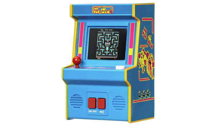 Basic Fun Ms. Pac-Man Classics Retro Mini Arcade Machine
