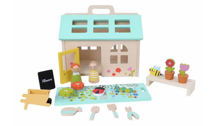 Chad Valley Wooden Garden House Set