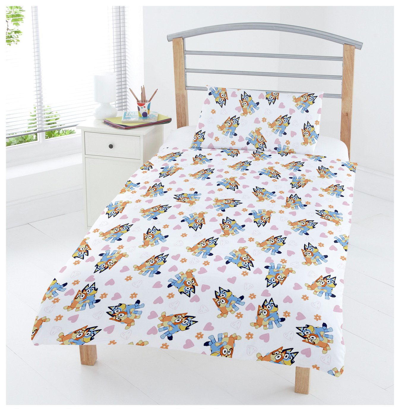 Jerry Fabrics Bambi Beddengoedset voor babybed, dekbedovertrek 2-delig, 100 x 135 cm kussensloop 40 x 60 cm, 100% katoen