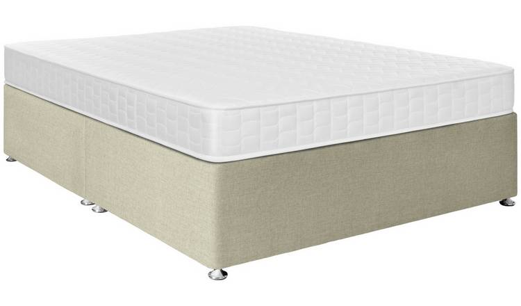 Argos Home Elmdon Memory Kingsize Divan Bed - Natural