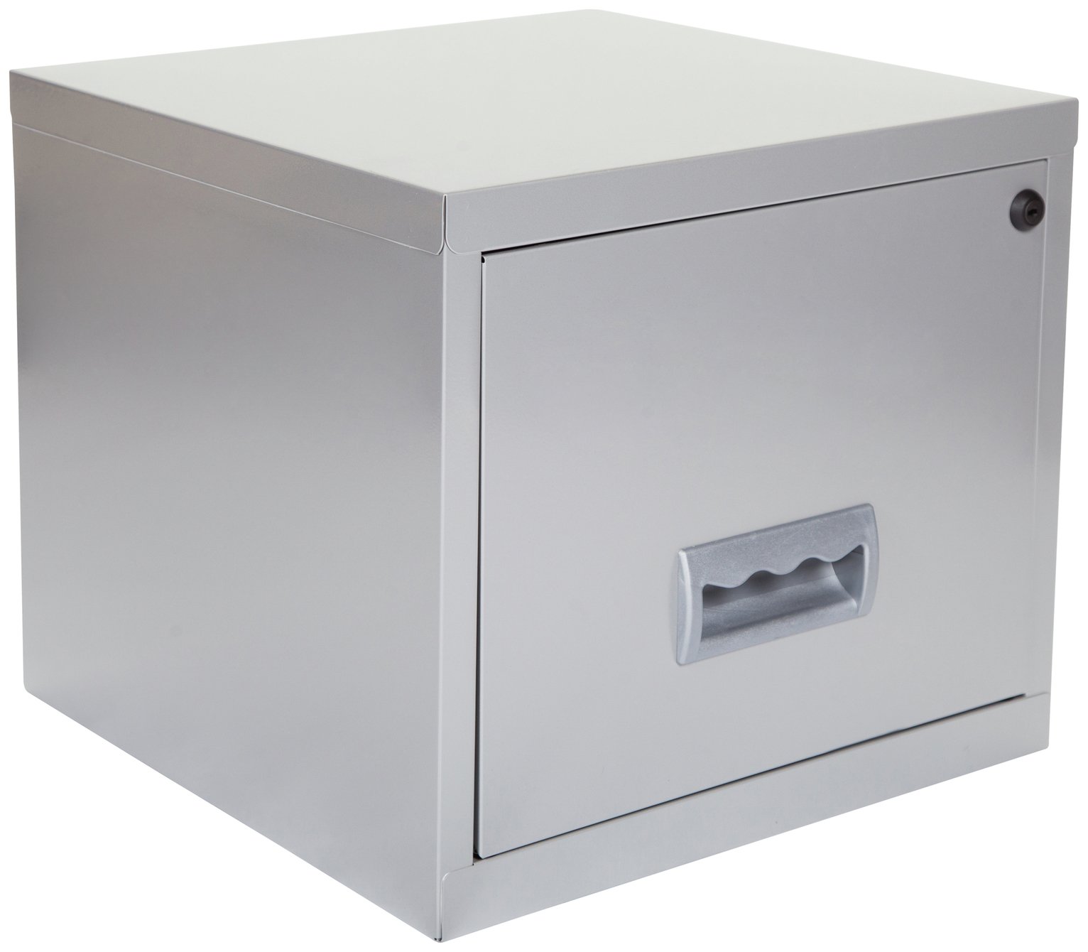 Pierre Henry 1 Drawer Filing Cabinet - Silver