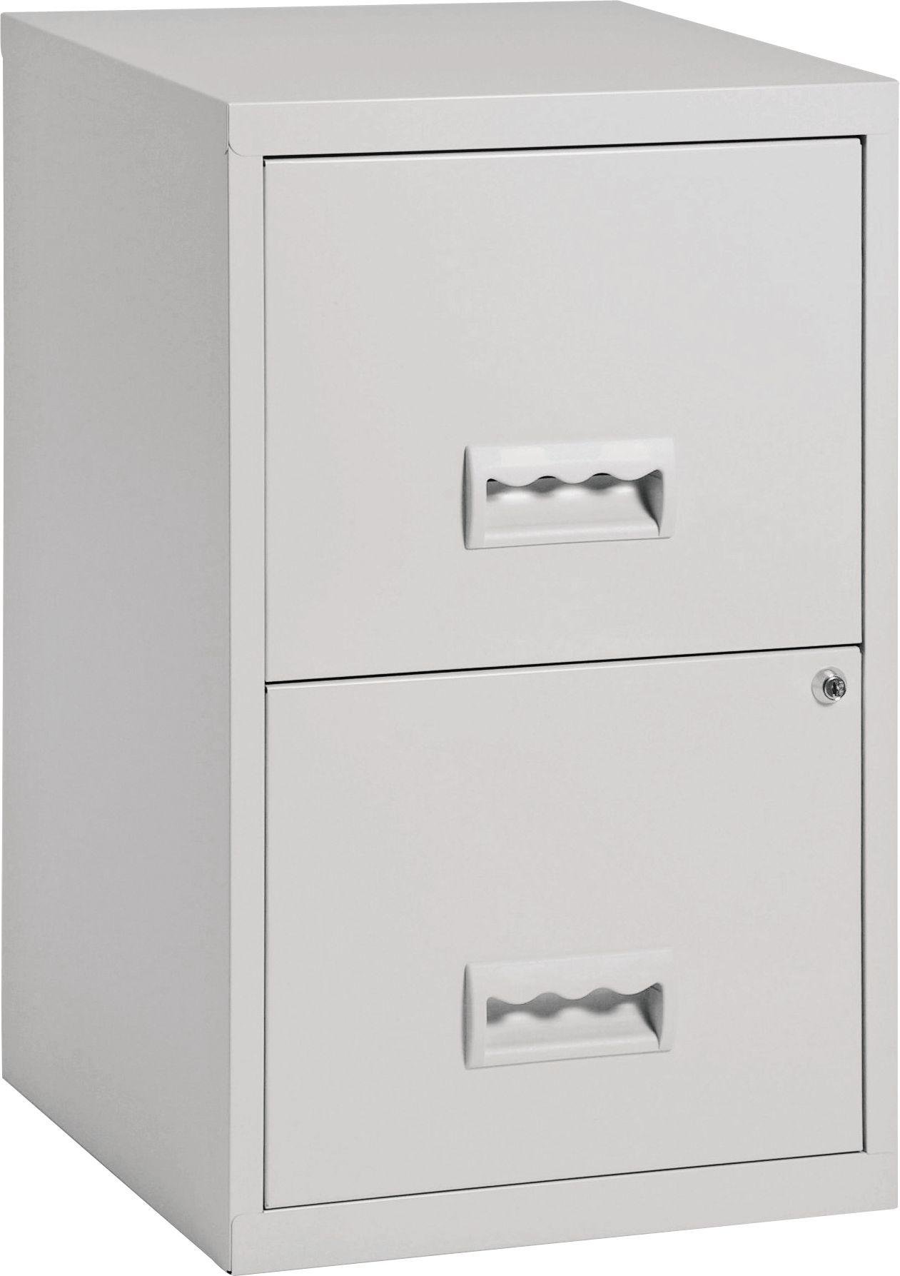 Pierre Henry 2 Drawer Filing Cabinet - Grey