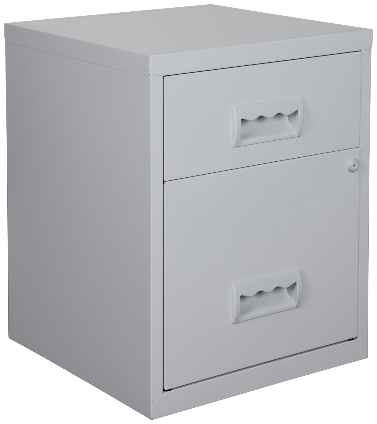 Pierre Henry 2 Drawer Combi Filing Cabinet - Grey