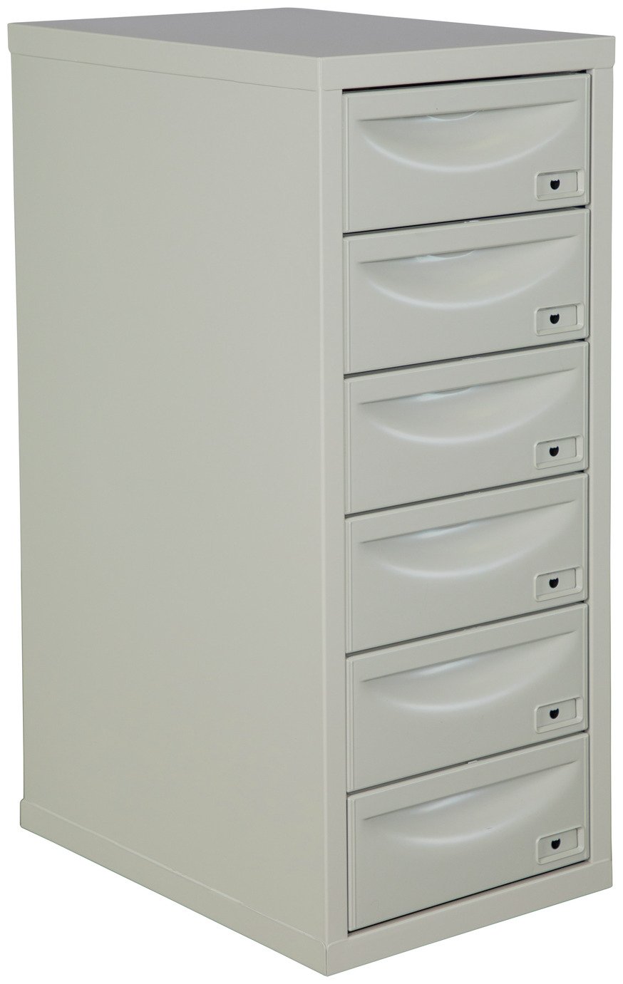 Pierre Henry 6 Drawer Multi Filing Cabinet - Grey