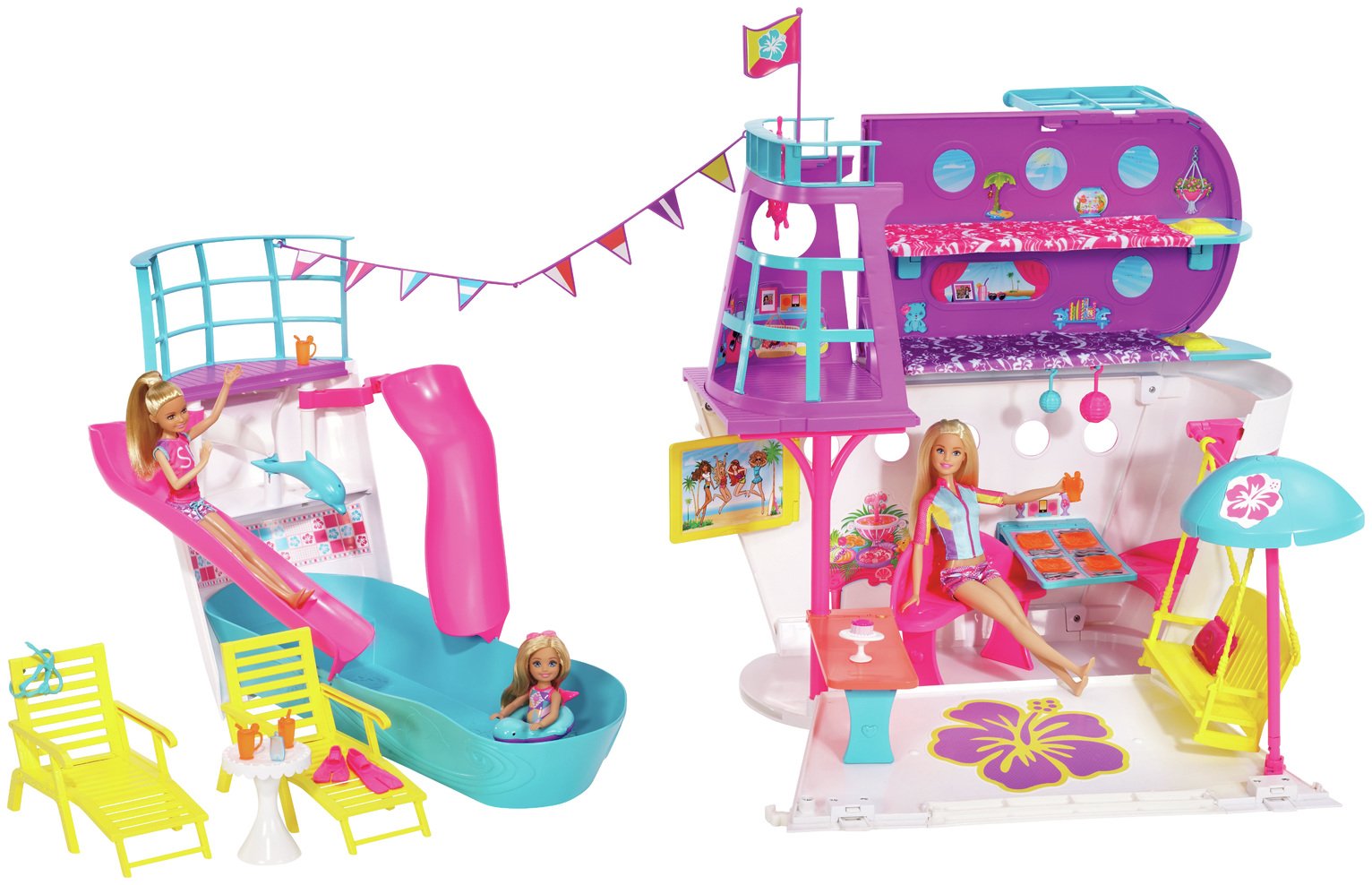Barbie Cruise Ship Playset with 3 Dolls and 28 Accessories Reviews