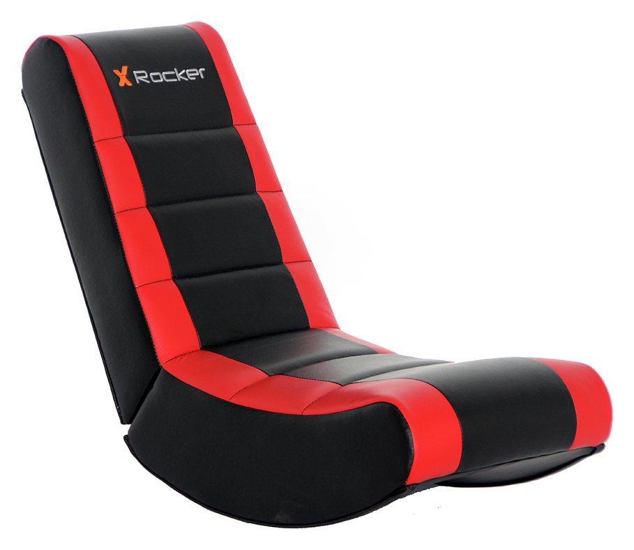 XRocker Gaming Chair Black and Red (7361670) Argos