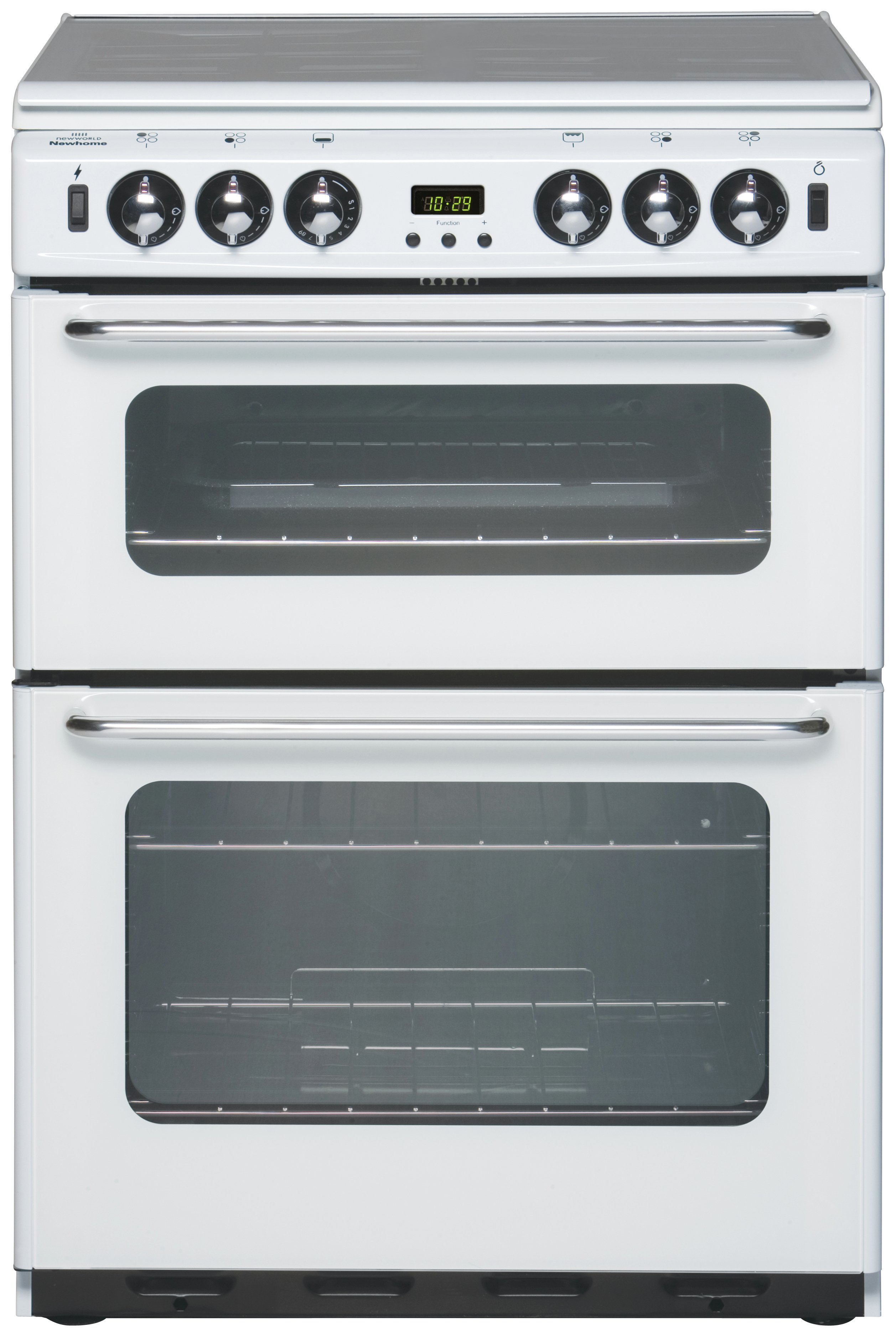 New World 600TSIDOm Double Gas Cooker - White