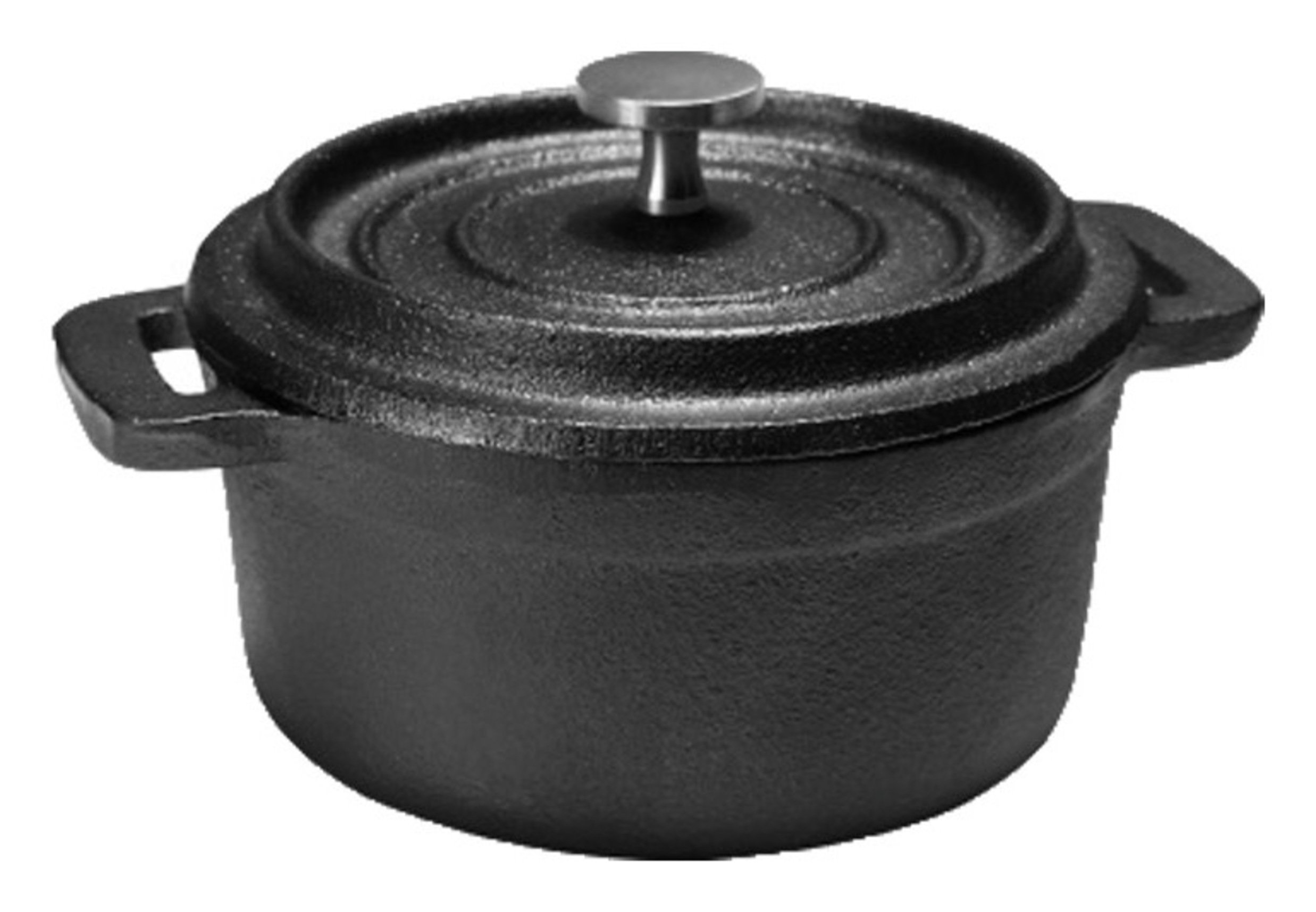 Zodiac 10cm Mini Round Cast Iron Casserole Dish with Lid