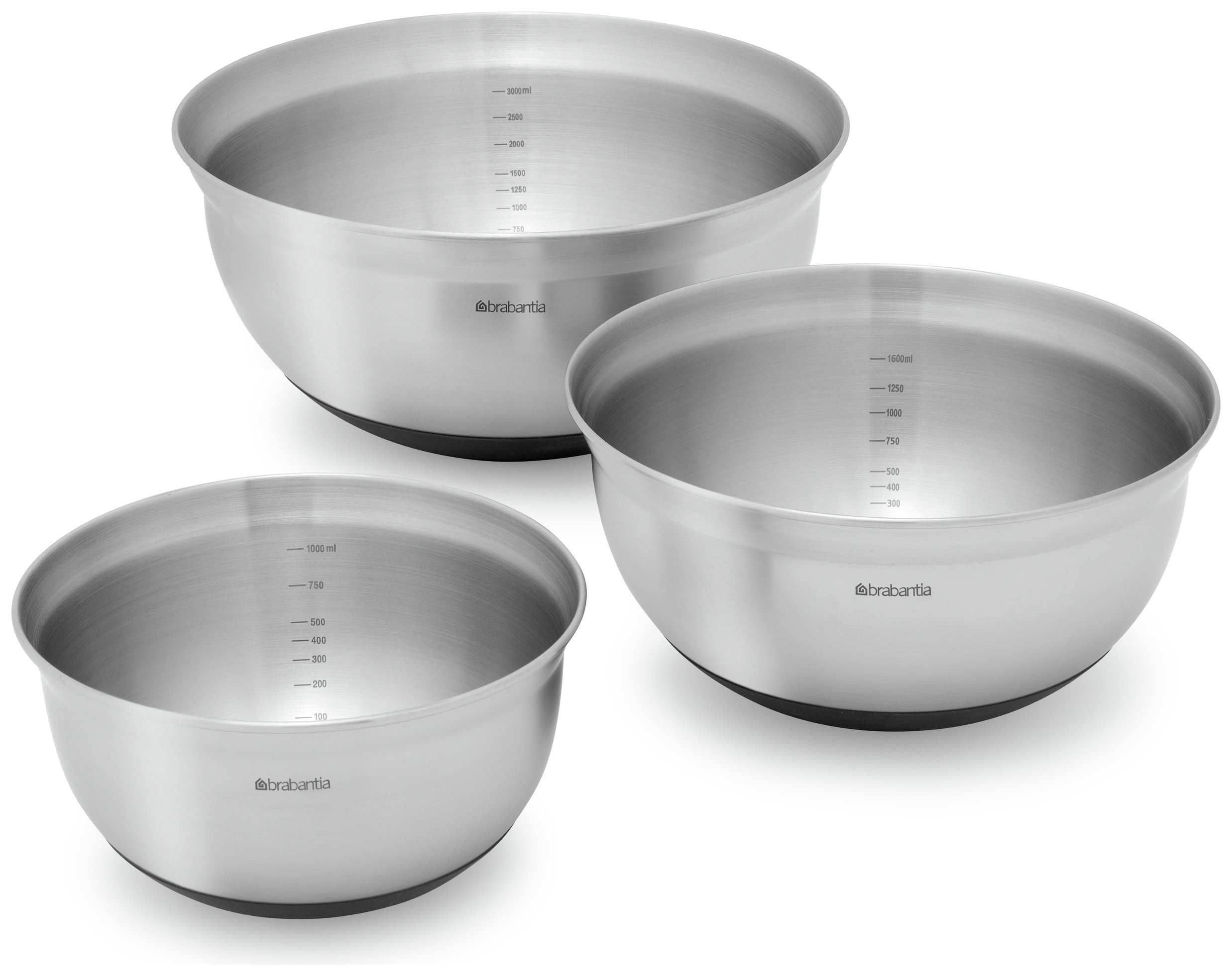 Brabantia Mixing Bowl Set - Matt Steel