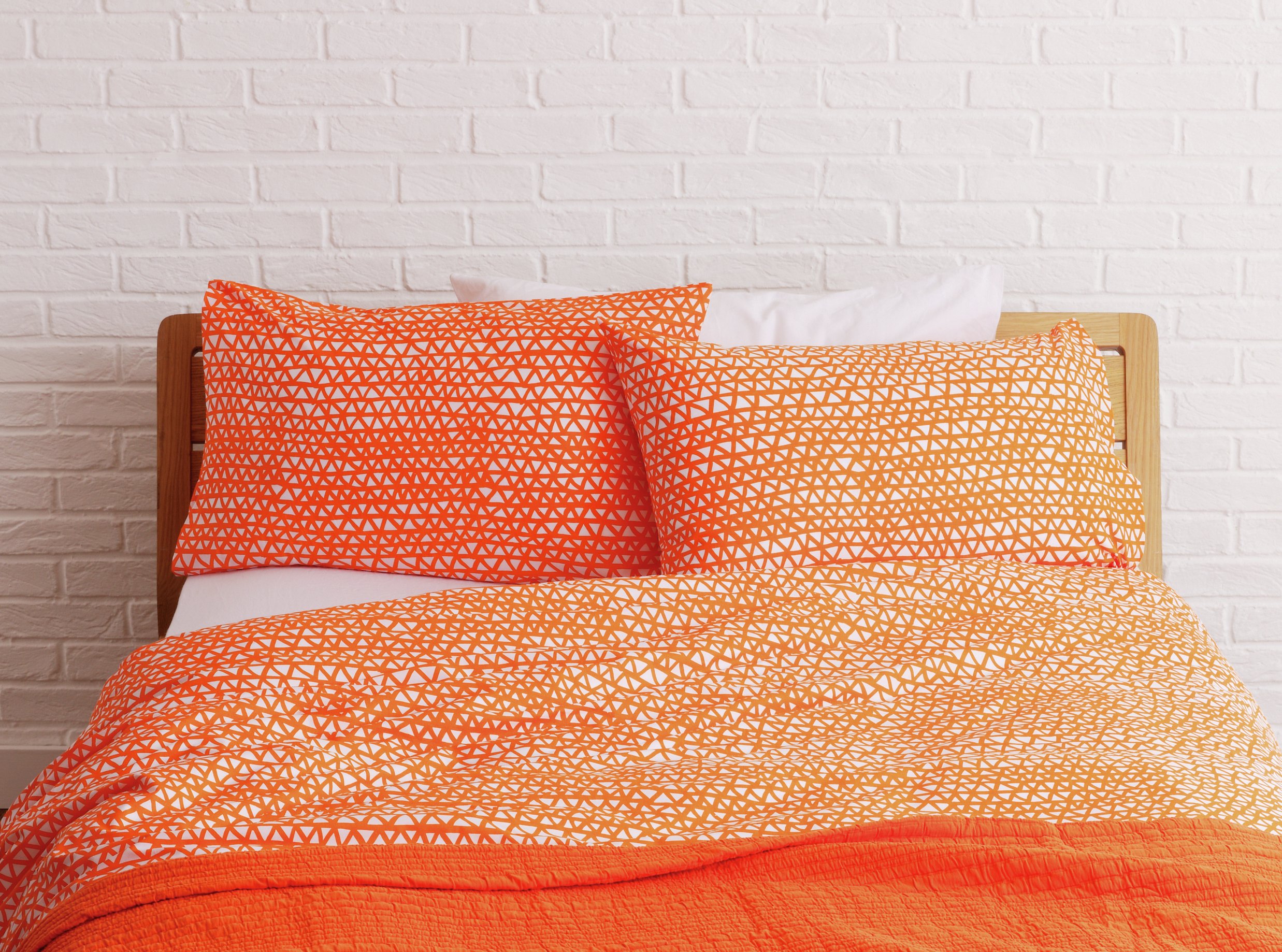 Habitat Noah Orange Duvet Cover Set - Kingsize