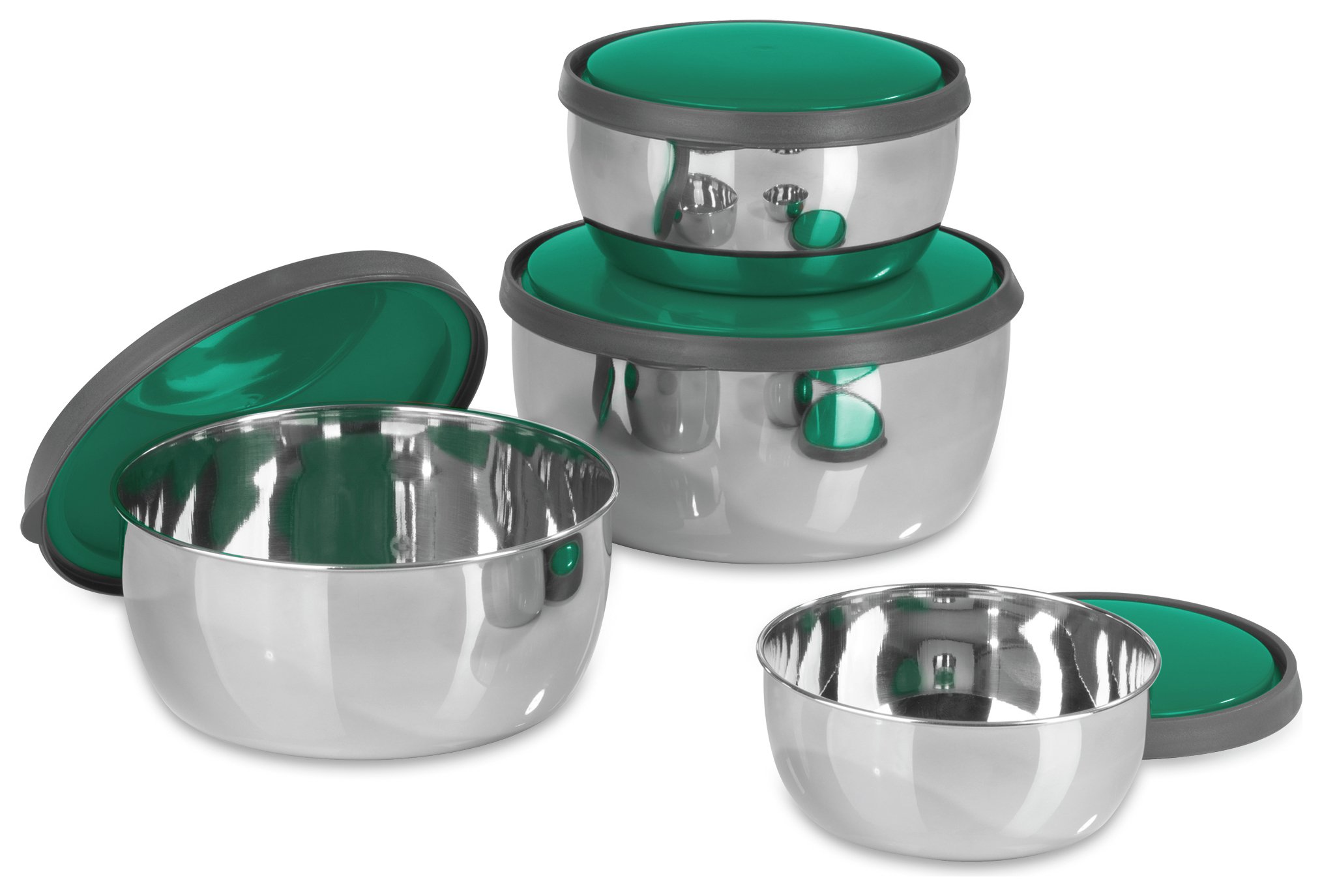 GOURMETmaxx 4 Piece Stainless Steel Bowl Set