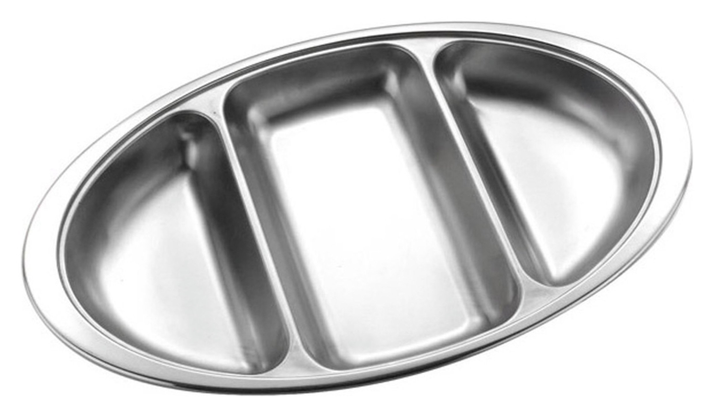 Zodiac Stainless Steel 3 Section Vegetable Dish