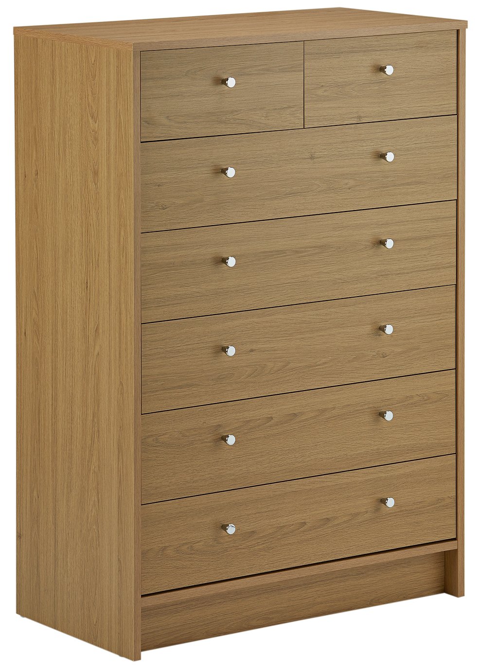 Argos Home Malibu Bedside & 5+2 Drawer Chest Set Oak Effect Reviews