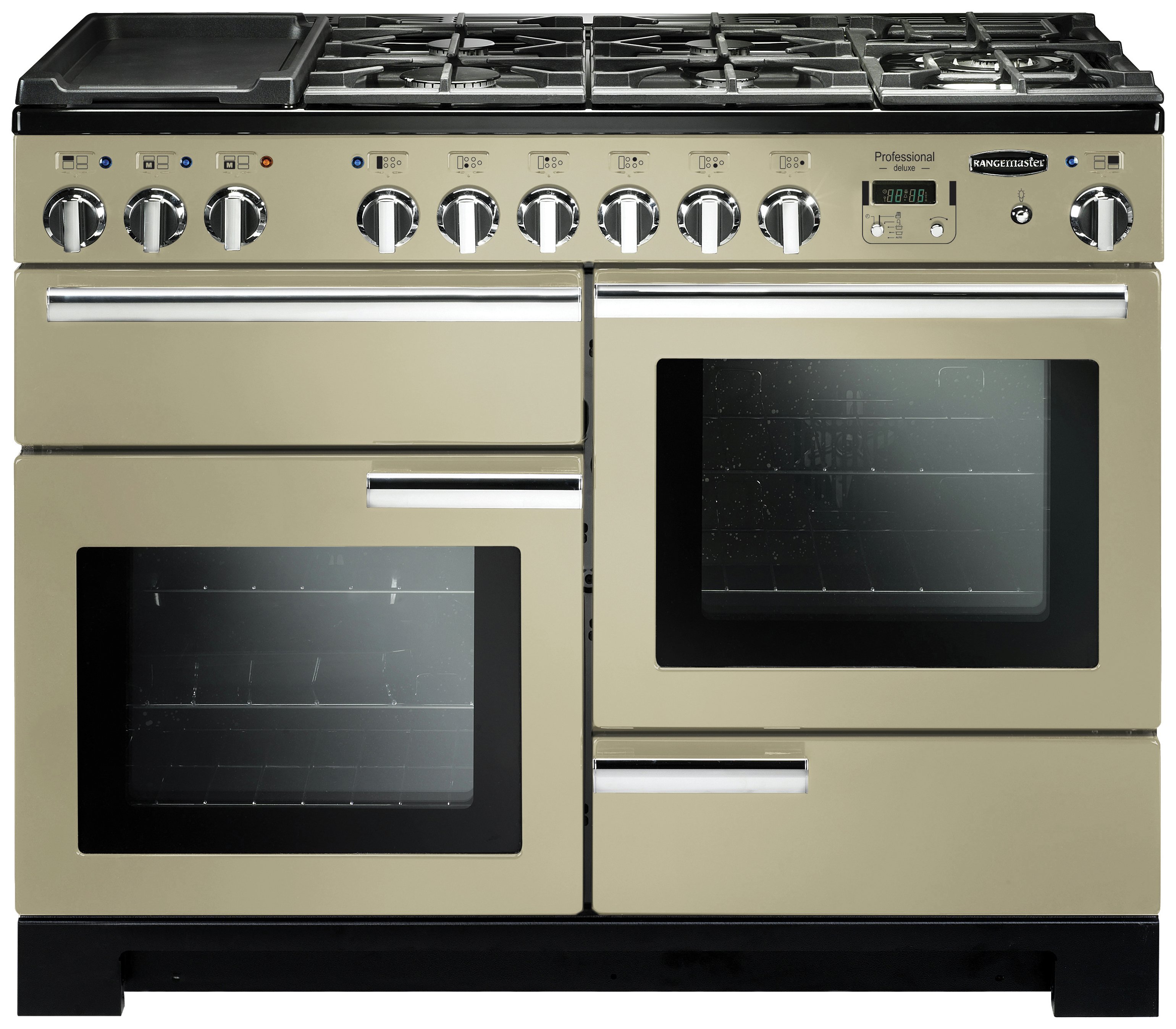 Rangemaster Professional Deluxe 110cm Dual Fuel Cooker-Cream review