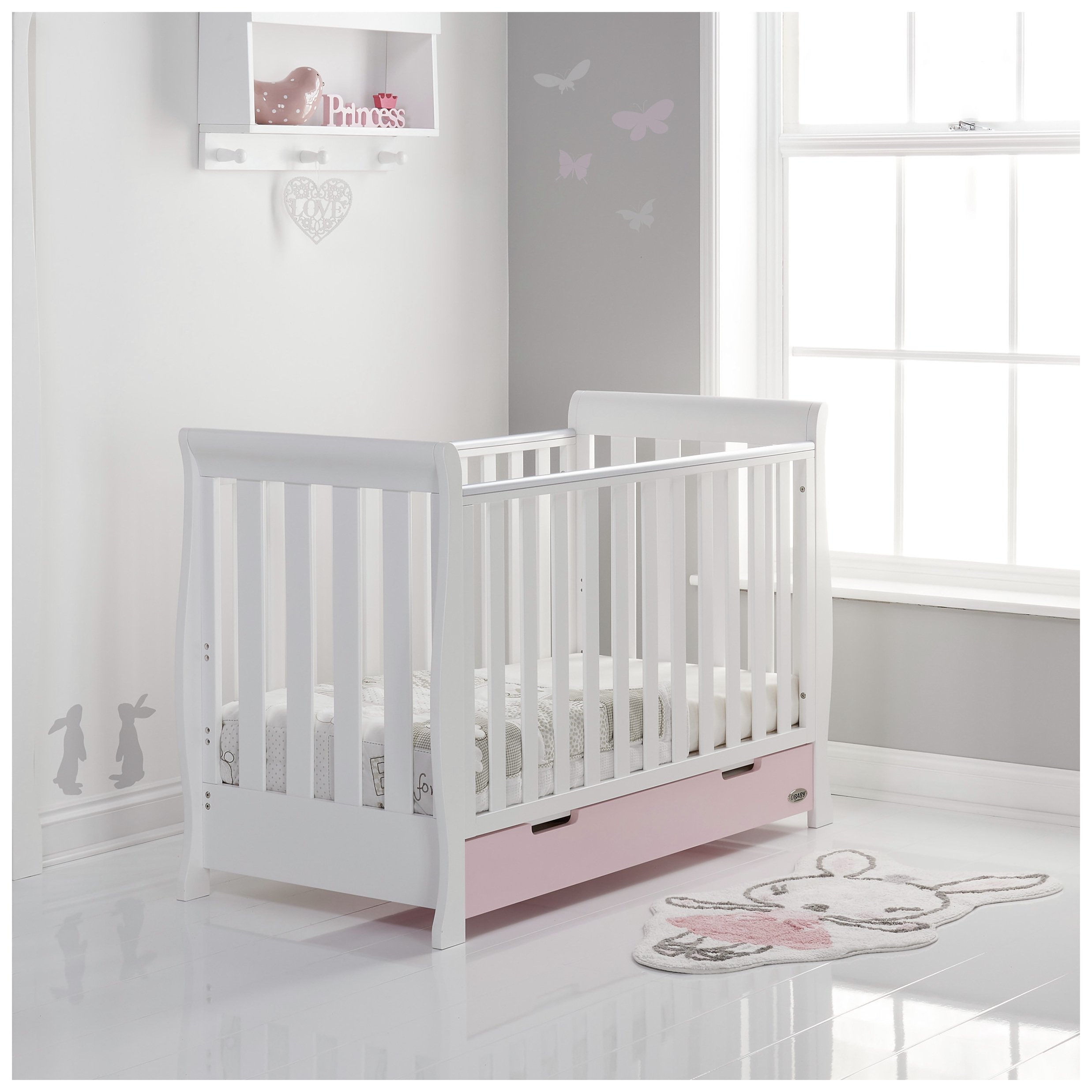 argos sleigh cot bed