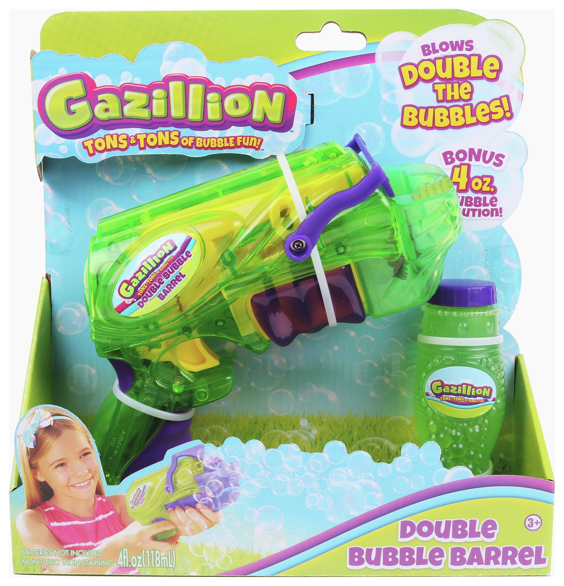 Gazillion Double Bubble Barrel Gun 