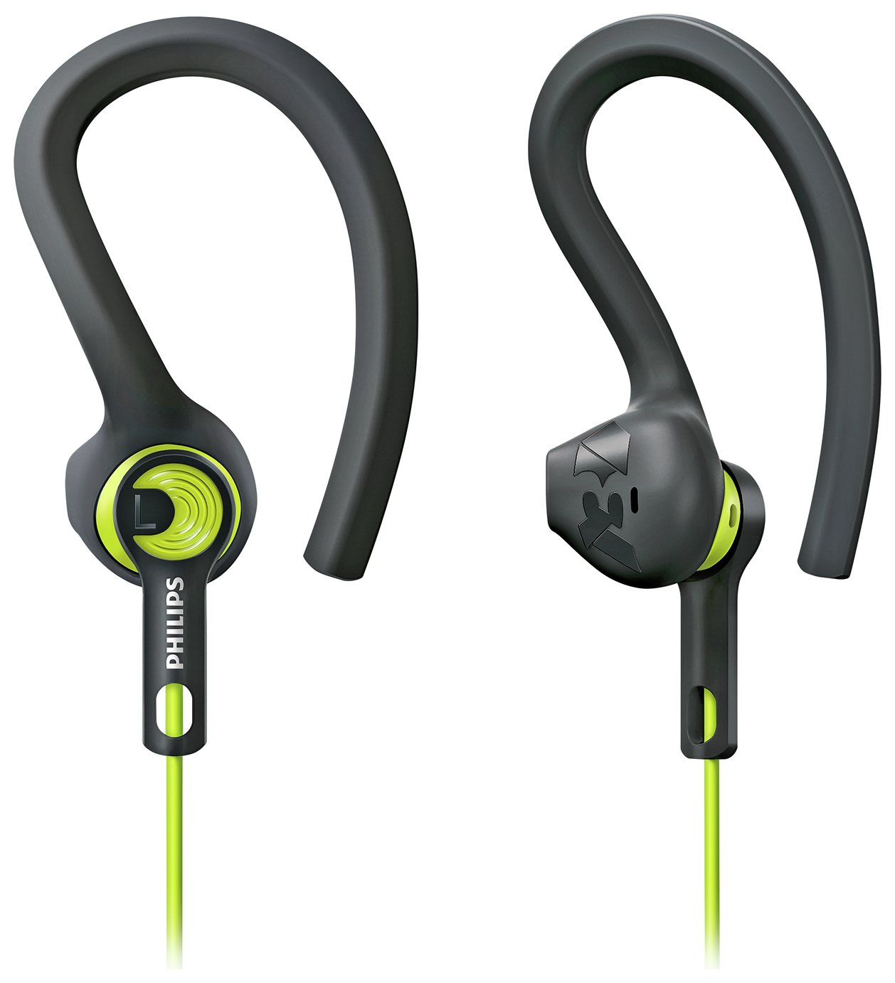 Philips SHQ1400 ActionFit Wired In-Ear Headphones - Green