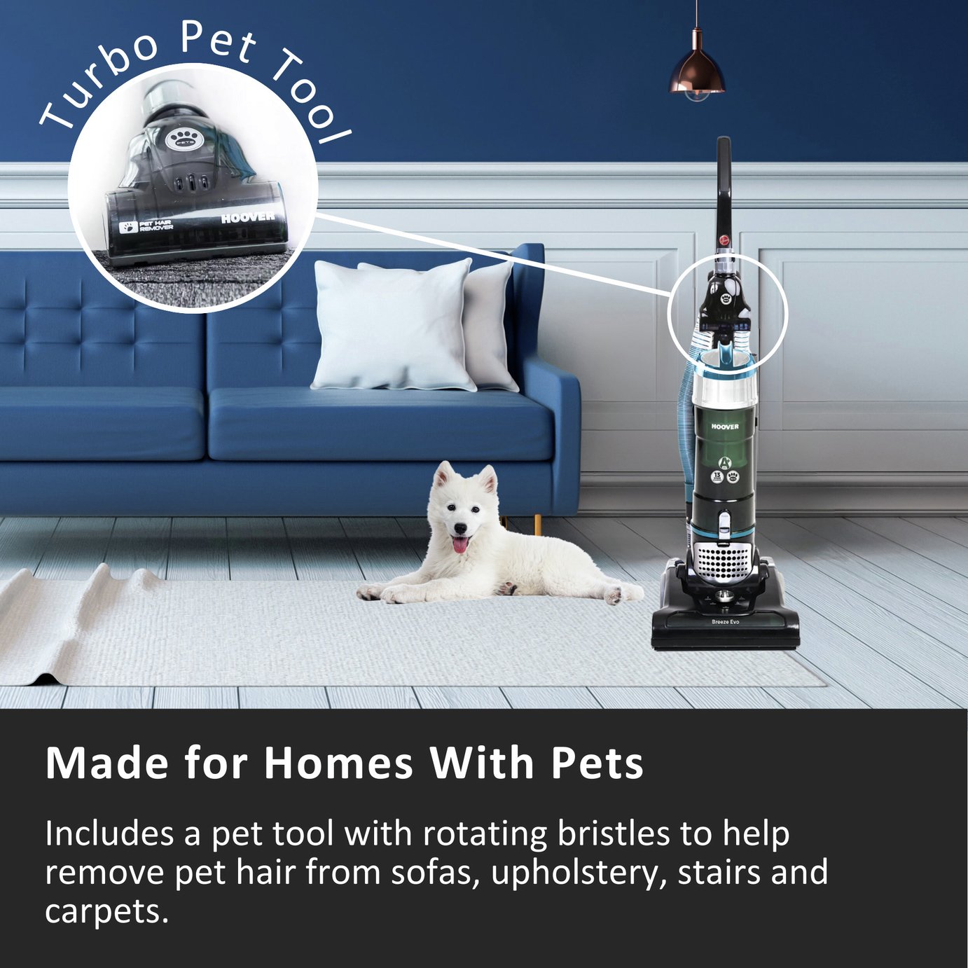 Hoover TH31BO02 Breeze Evo Pets Bagless Upright Vacuum Reviews