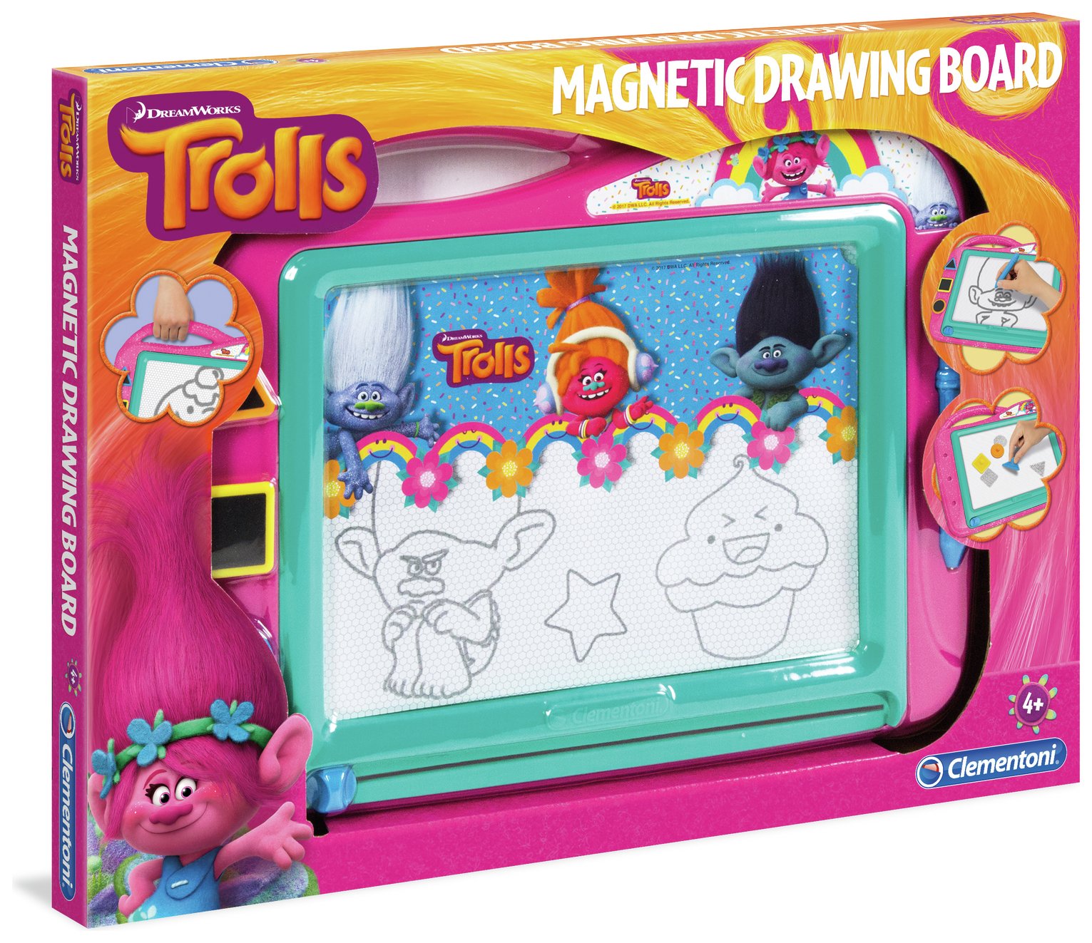 Dreamworks Trolls Magnetic Drawing Board