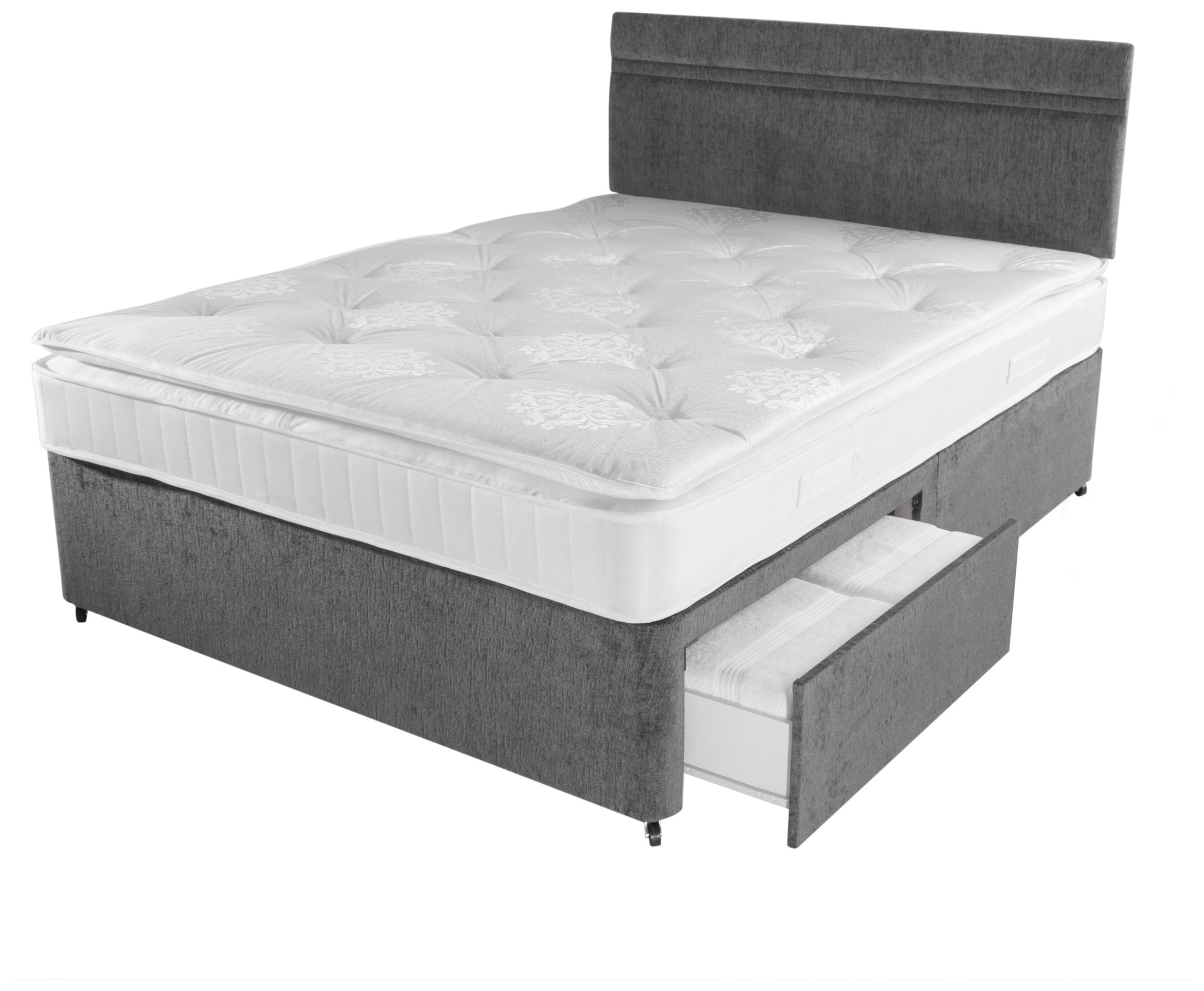 Airsprung Keswick 1200 Pocket Pillowtop 2Drw Divan -Kingsize at Argos review