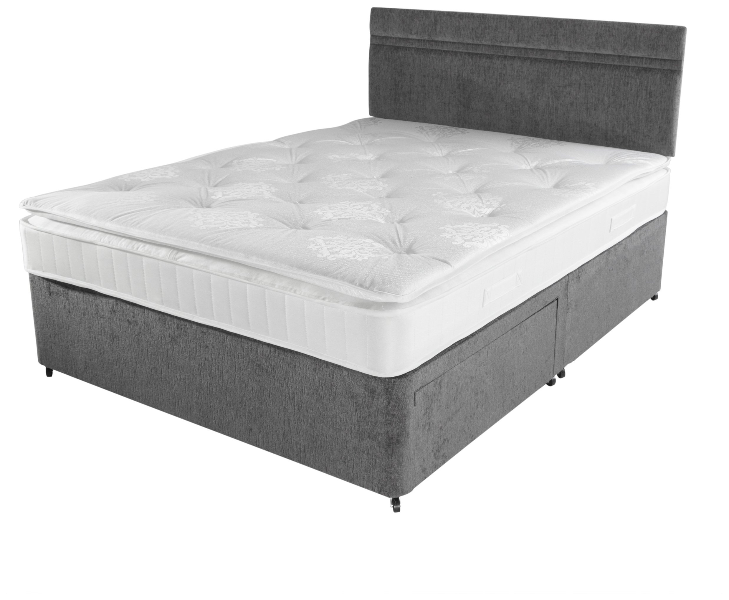 Airsprung Keswick 1200 Pocket Pillowtop 2Drw Divan Kingsize at Argos