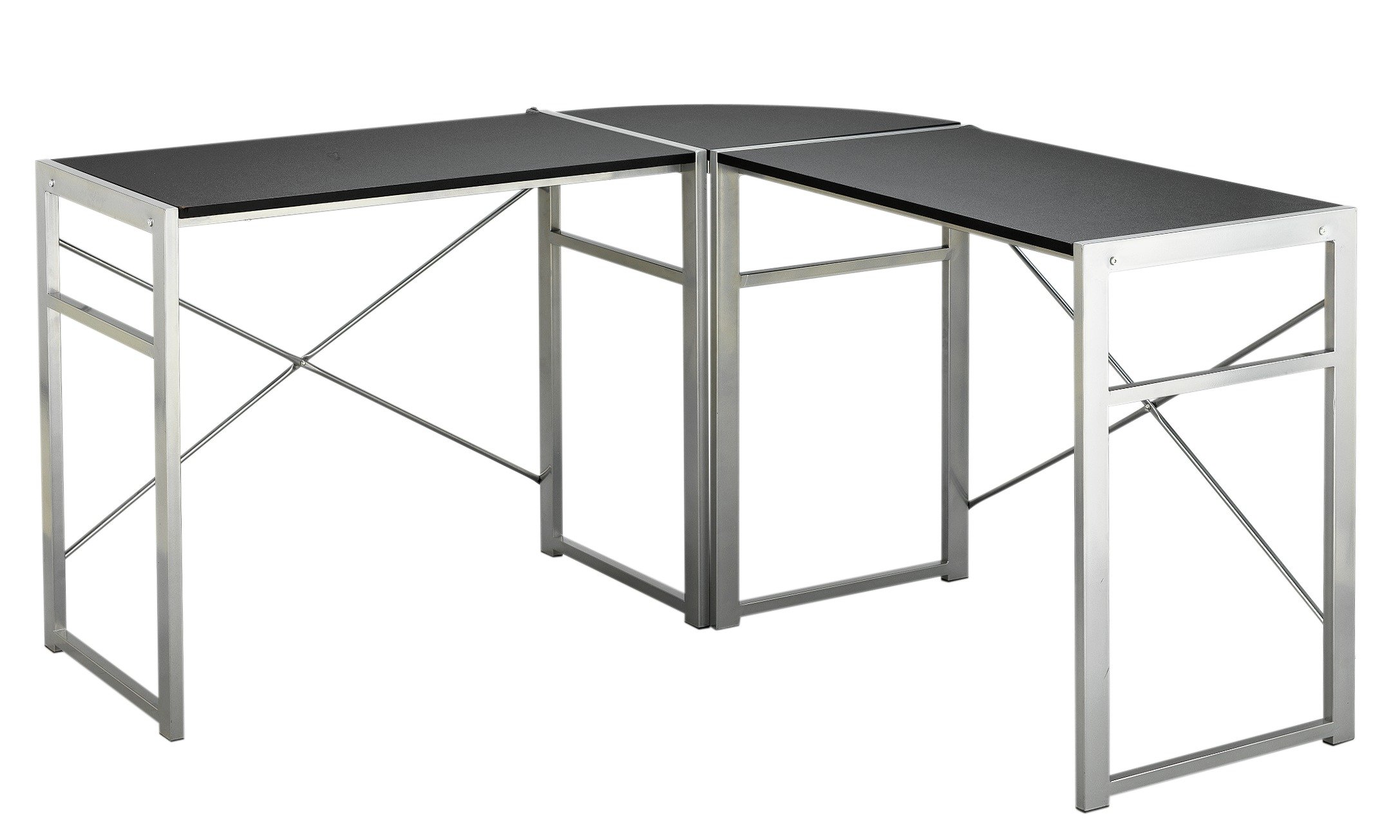 Argos Home Metal Corner Office Desk - Black