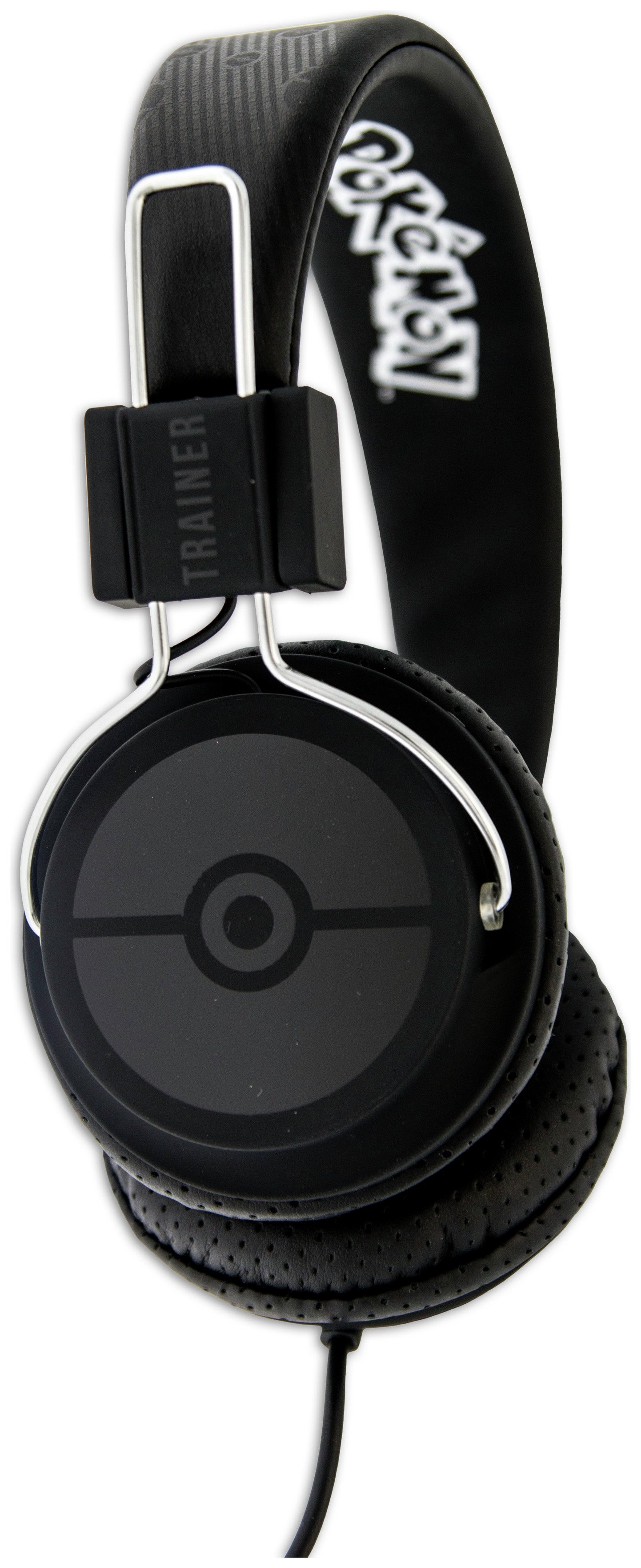 Pokemon Kids On-Ear Headphones - Black