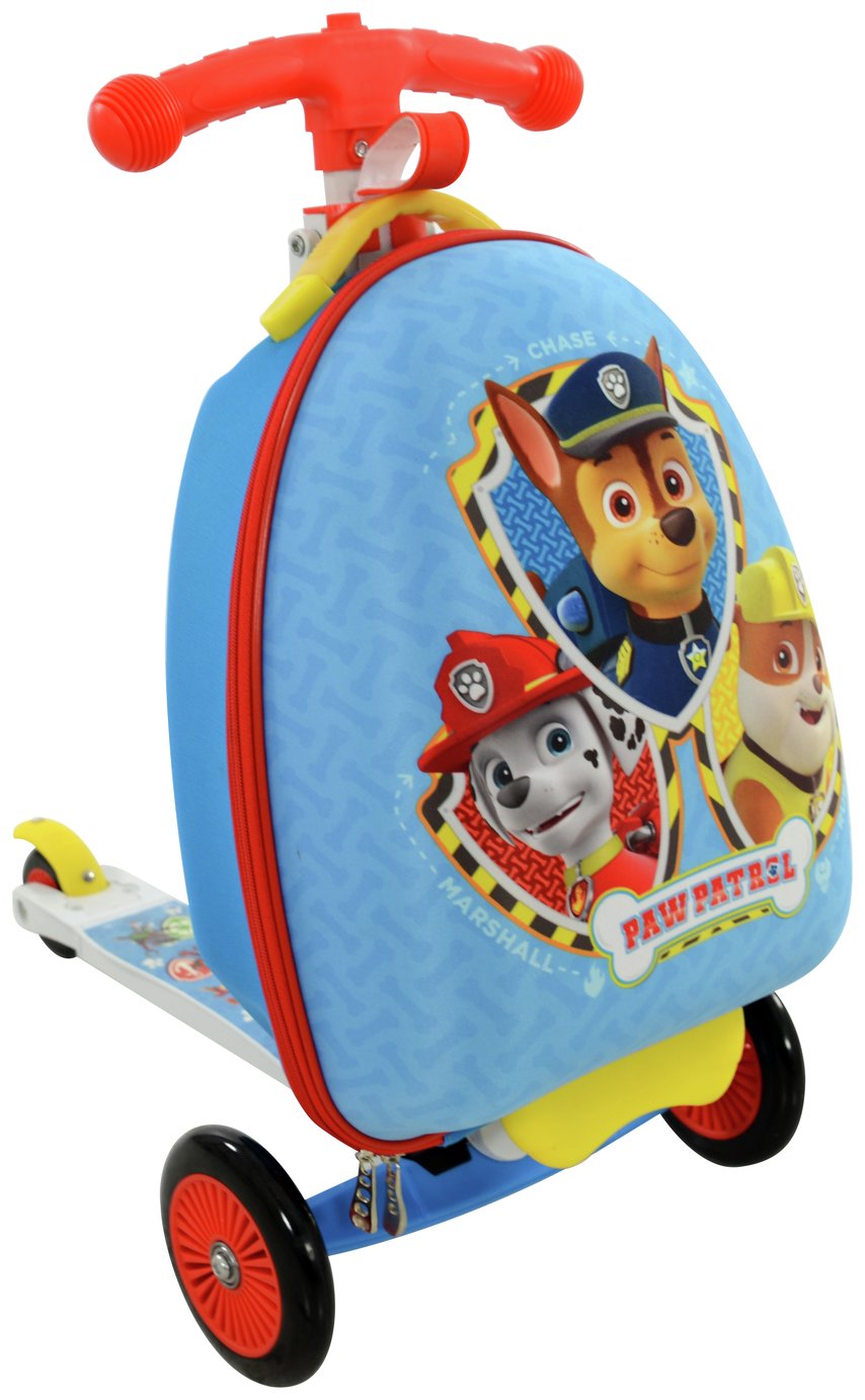 paw patrol scootin suitcase