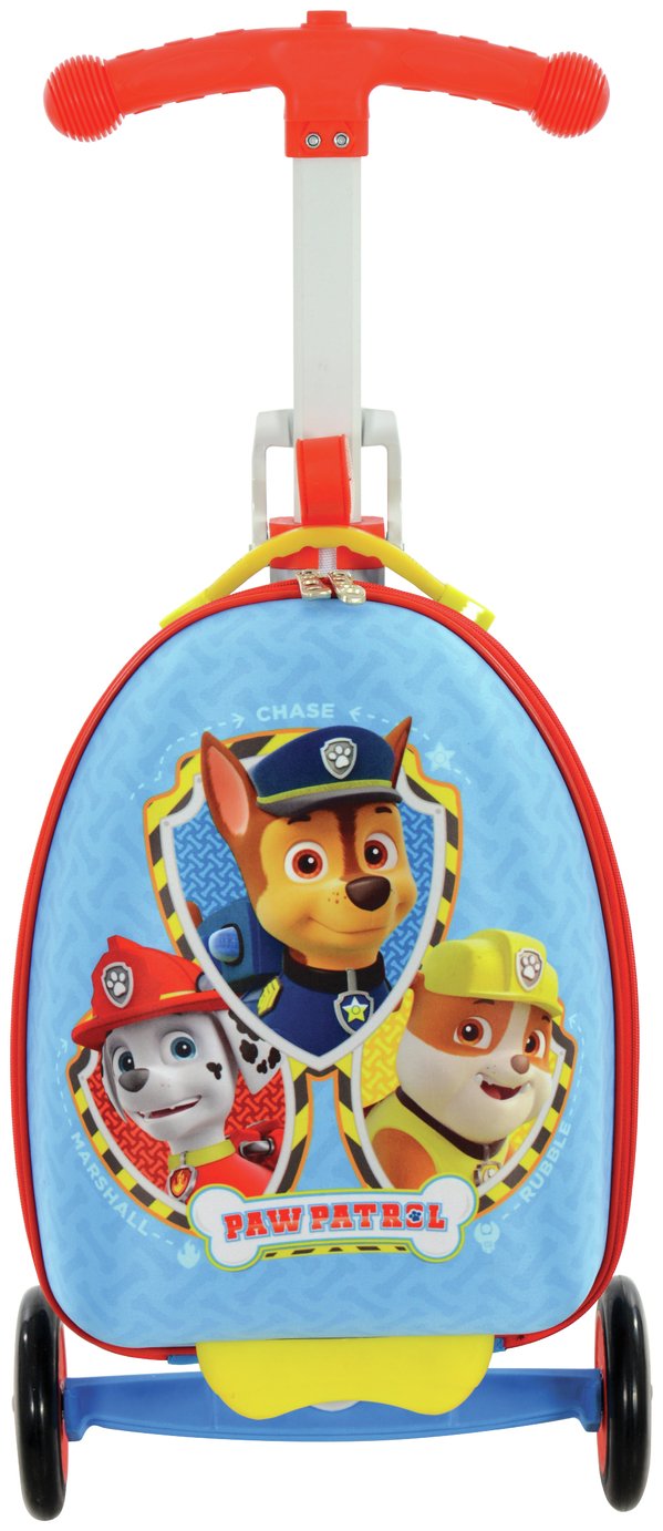 paw patrol scootin suitcase