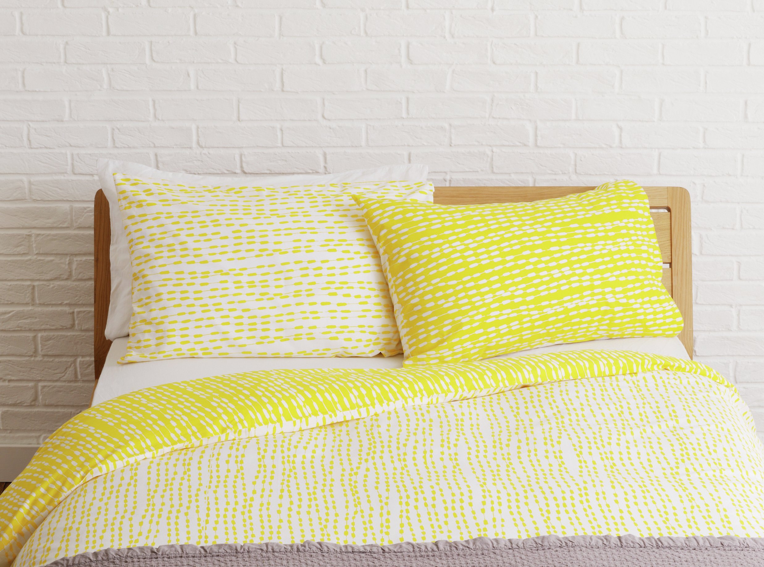 Habitat Trene Rectangular Pillowcase - Yellow