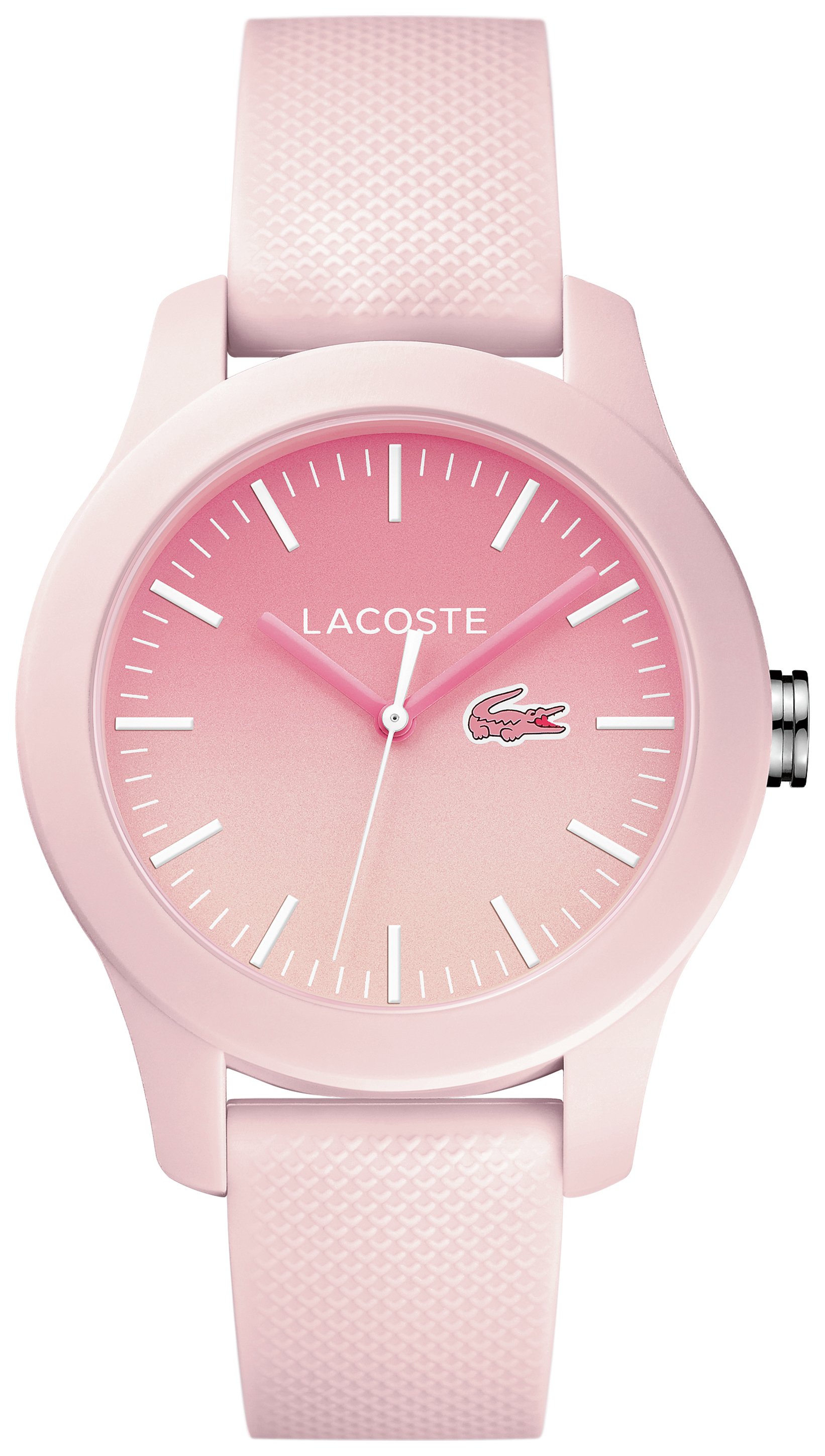 Lacoste Ladies' 12.12 Pink Silicone Strap Watch