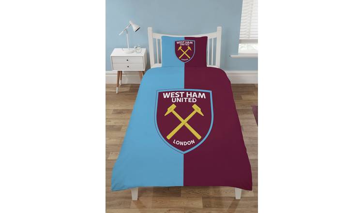 West Ham United FC Blue & Burgundy Kids Bedding Set - Single