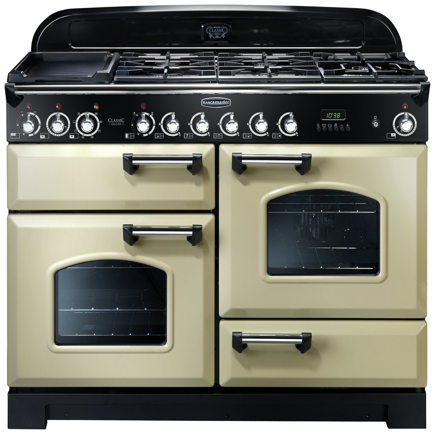 Rangemaster Classic Deluxe 110cm Dual Fuel Cooker - Cream